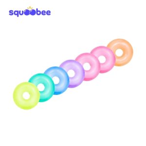 Rainbow Stretchy Squishy Ring Toy, Sensory Fidget Stress Relief Toy for Kids & Adult