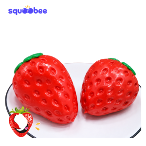 Realistic Strawberry Squishy Toy