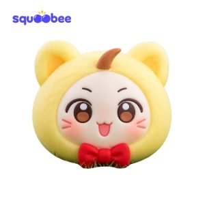 Kawaii Yellow Bear Squishy Toy, Cute Slow Rising Stress Relief Fidget Toy