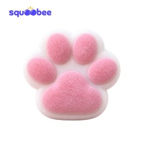 Pink Paw Print Squishy Toy, Cute Soft Slow Rising Stress Relief Fidget Toy