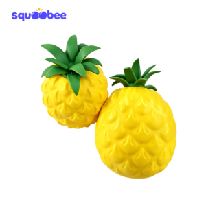 Piney Pop Pineapple Squishy Toy, Soft Fruit Stress Relief Squeeze Toy