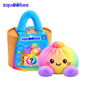 Rainbow Dumpling Squishy Plush Toy, Cute Mystery Stress Relief Fidget Toy