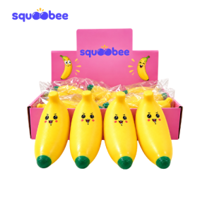 Squoobee Bananaboo Squishy, Cute Banana Stress Relief Toy