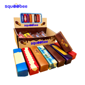 Squoobee ChocoSnap Bar Squishy – Realistic Chocolate Bar Slow Rising Fidget Toy