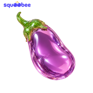 Purple Eggplant Squishy Toy, Soft Slow Rising Stress Relief Fidget Toy