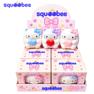 Kawaii Cat Heart Squishy Toy, Cute Slow Rising Stress Relief Fidget Toy