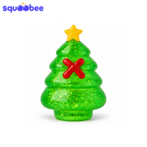 Glitter Christmas Tree Squishy Toy, Cute Holiday Stress Relief Fidget Toy