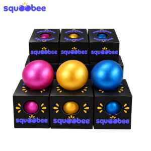 Metallic Stress Ball Squishy Toy, Soft Squeeze Sensory Fidget Toy