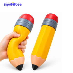 Pencil Squishy Toy, Cute Yellow Stress Relief Fidget Toy