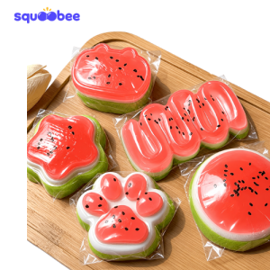 Watermelon Squishy Toy Set, 5PCS Cute Fruit Stress Relief Fidget Toys